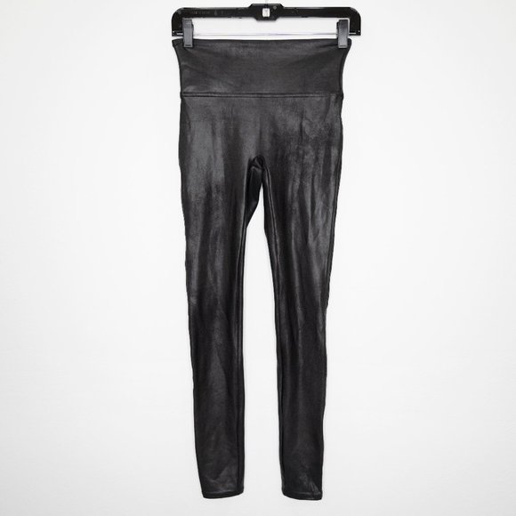 Spanx Faux Leather Leggings Black J29 - Picture 3 of 9